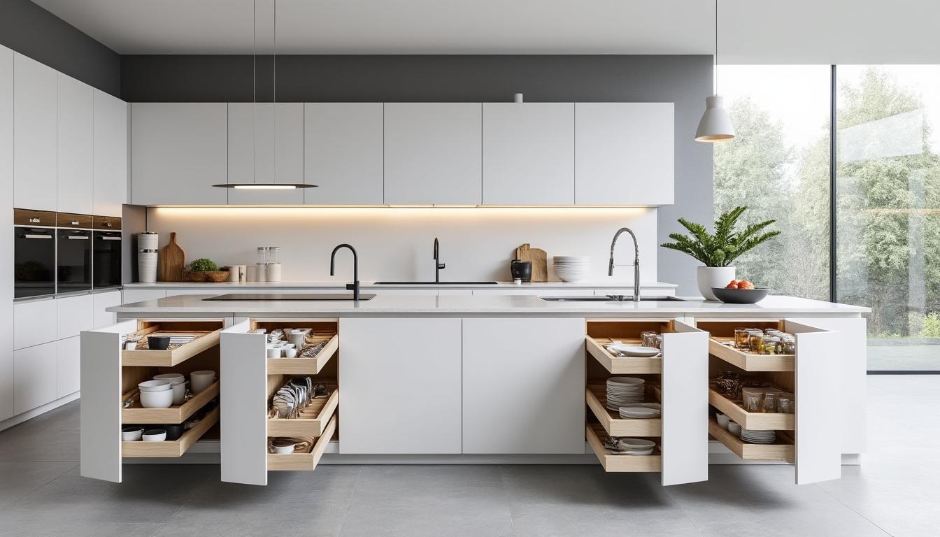 descubre cajones extraíbles de cocina que optimizan el espacio y ofrecen soluciones de almacenaje inteligente para cada mueble, combinando funcionalidad y diseño.