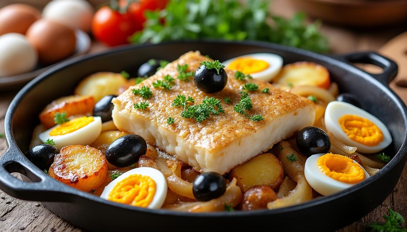 descubre la receta tradicional del bacalao a la portuguesa, un plato lleno de sabor y tradición que cautivará tu paladar.