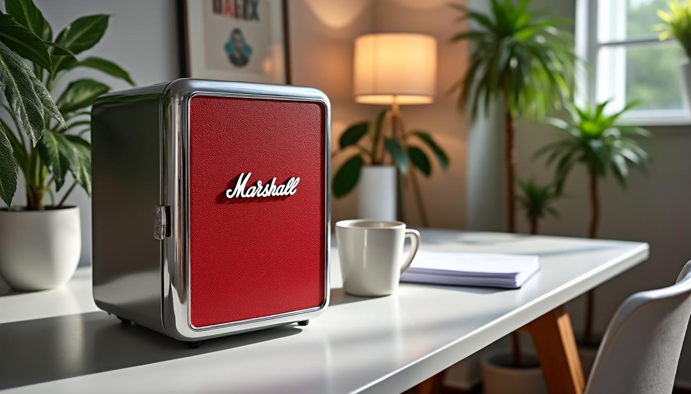 descubre el mini frigorífico marshall, un electrodoméstico con estilo vintage que combina diseño clásico y funcionalidad. lee opiniones y encuentra el toque retro perfecto para tu espacio.