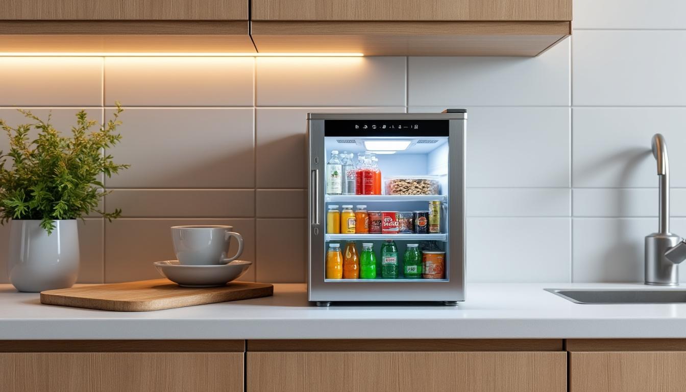 descubre mini frigoríficos pequeños con medidas compactas y modelos diseñados para ahorrar espacio, ideales para cualquier rincón de tu hogar u oficina.