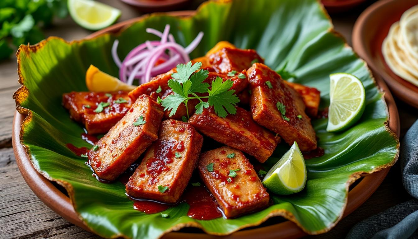 descubre la auténtica receta tradicional mexicana de cochinita pibil, un delicioso platillo lleno de sabor y cultura.