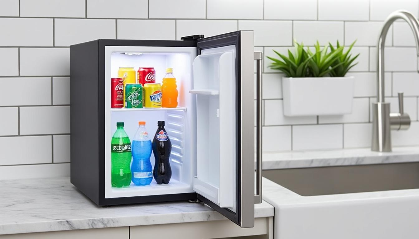 descubre nuestros mini frigoríficos con iluminación led interior, que combinan eficiencia y estilo para mantener tus alimentos frescos y visibles en todo momento.