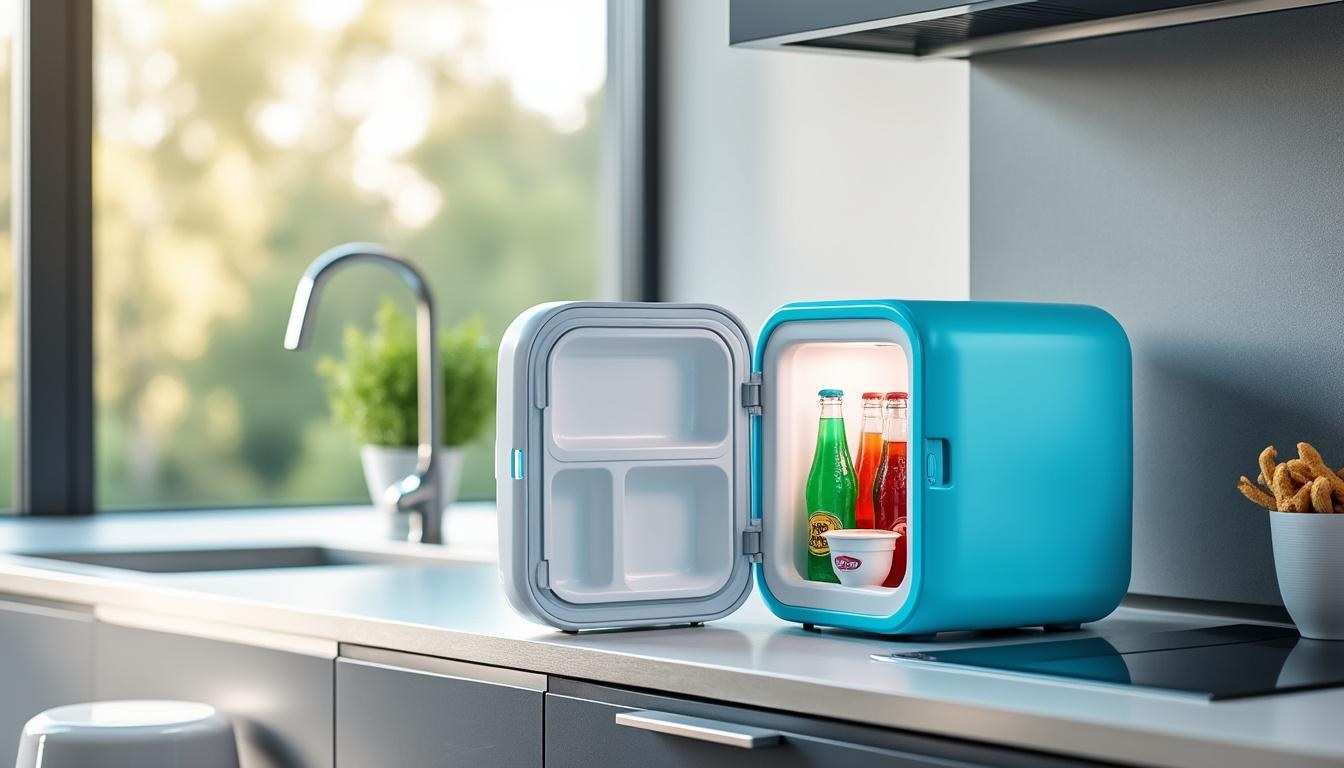 descubre los mini frigoríficos portátiles más valorados y vendidos en amazon. perfectos para mantener tus bebidas y alimentos frescos dondequiera que estés.