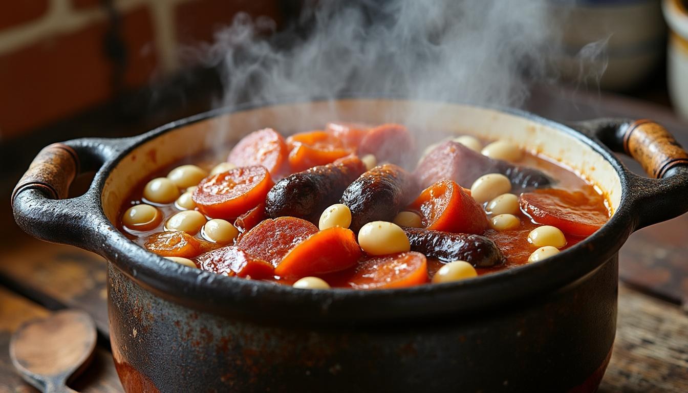 descubre cómo preparar una auténtica fabada asturiana con esta receta casera tradicional fácil y deliciosa.
