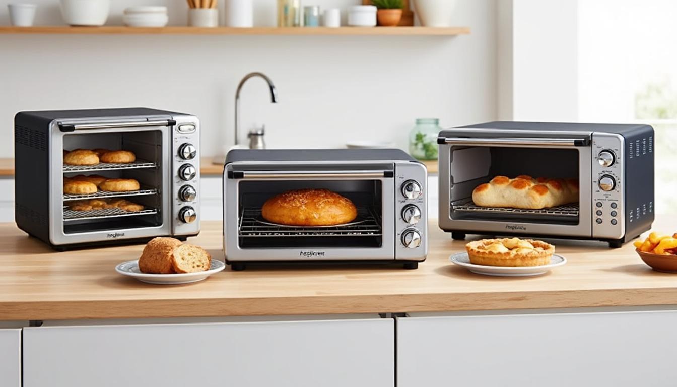descubre los mejores hornos de sobremesa eléctricos portátiles con función de convección, perfectos para cocinar de manera rápida y uniforme en cualquier espacio.