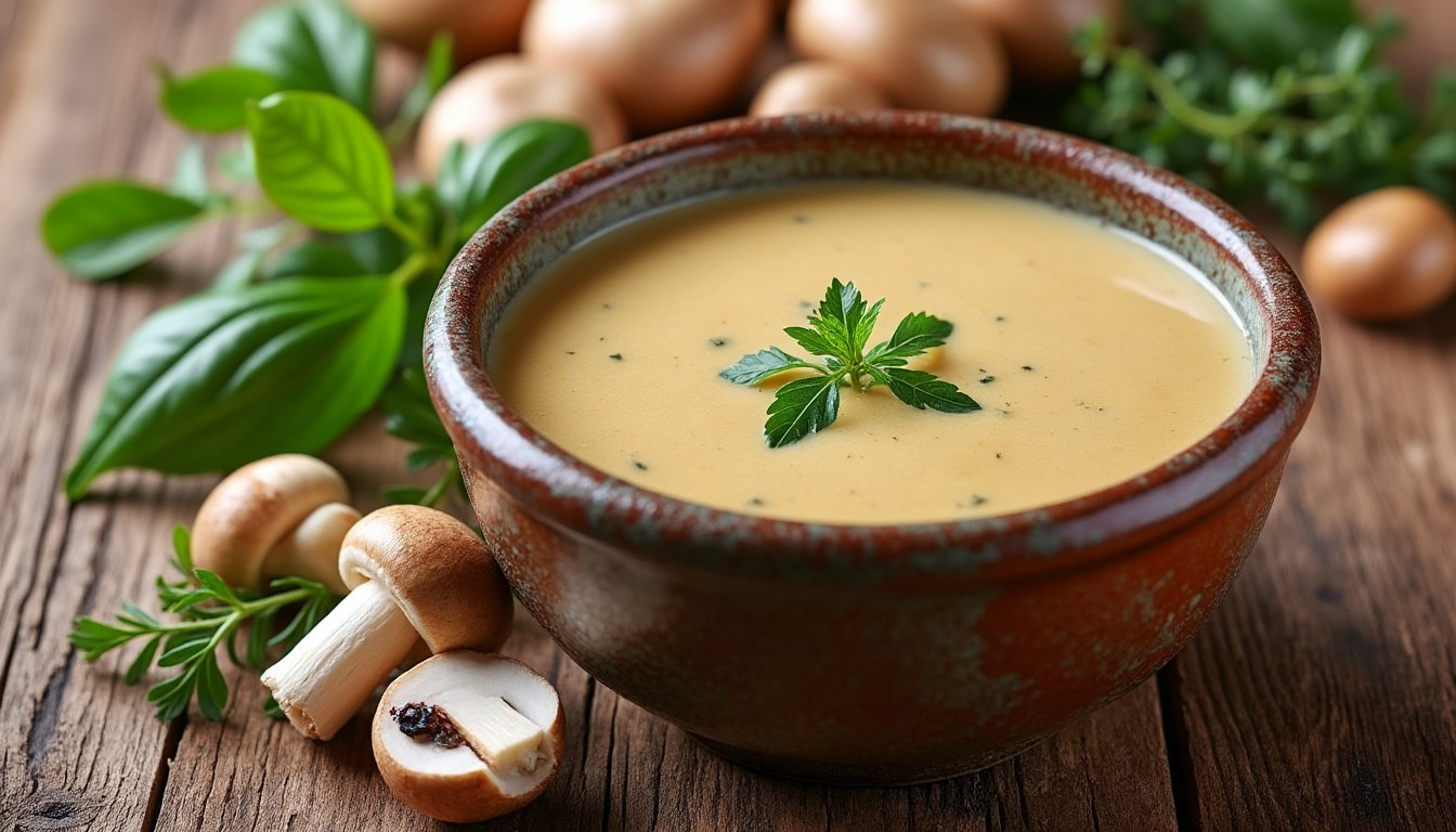 aprende a preparar una crema de champiñones fácil y cremosa con esta receta sencilla. perfecta para disfrutar en cualquier ocasión con todo el sabor y textura deliciosos.