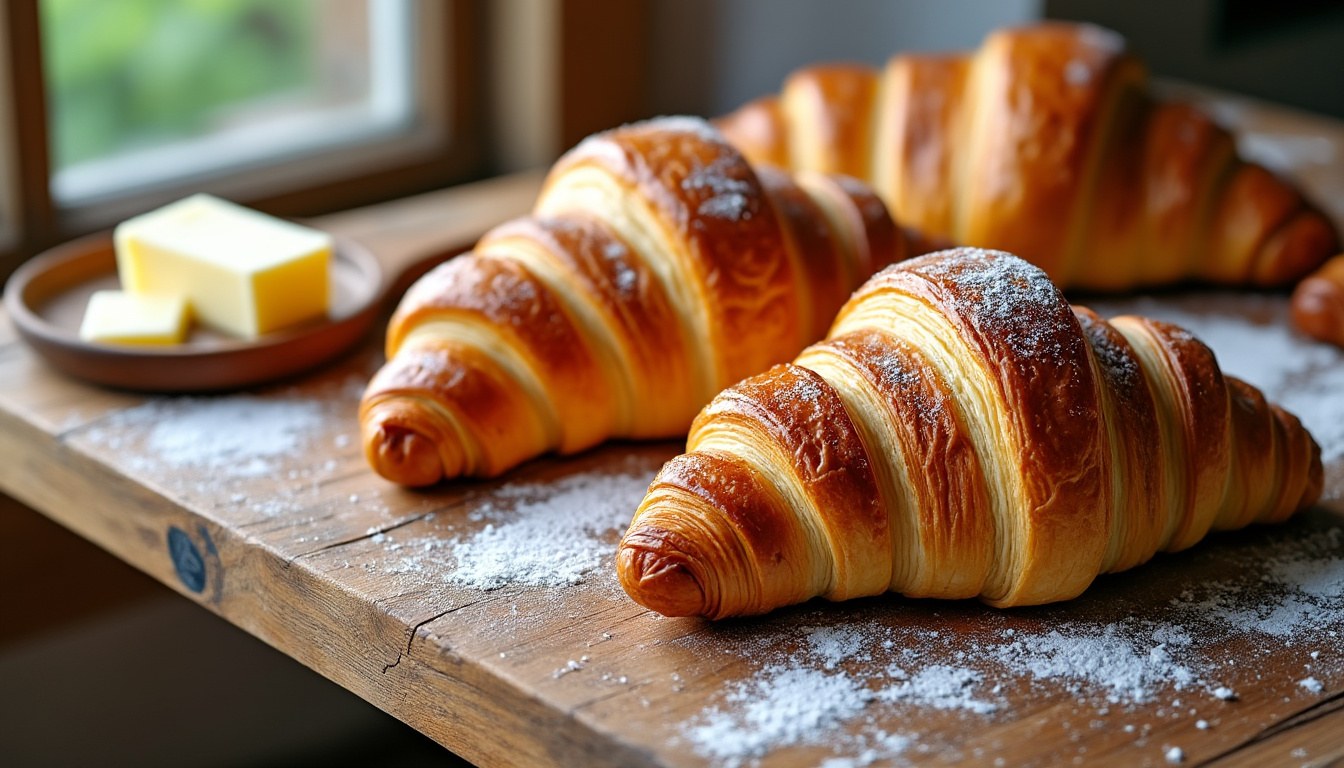 aprende a preparar croissants caseros con esta receta fácil y crujiente. disfruta de un delicioso desayuno hecho en casa paso a paso.
