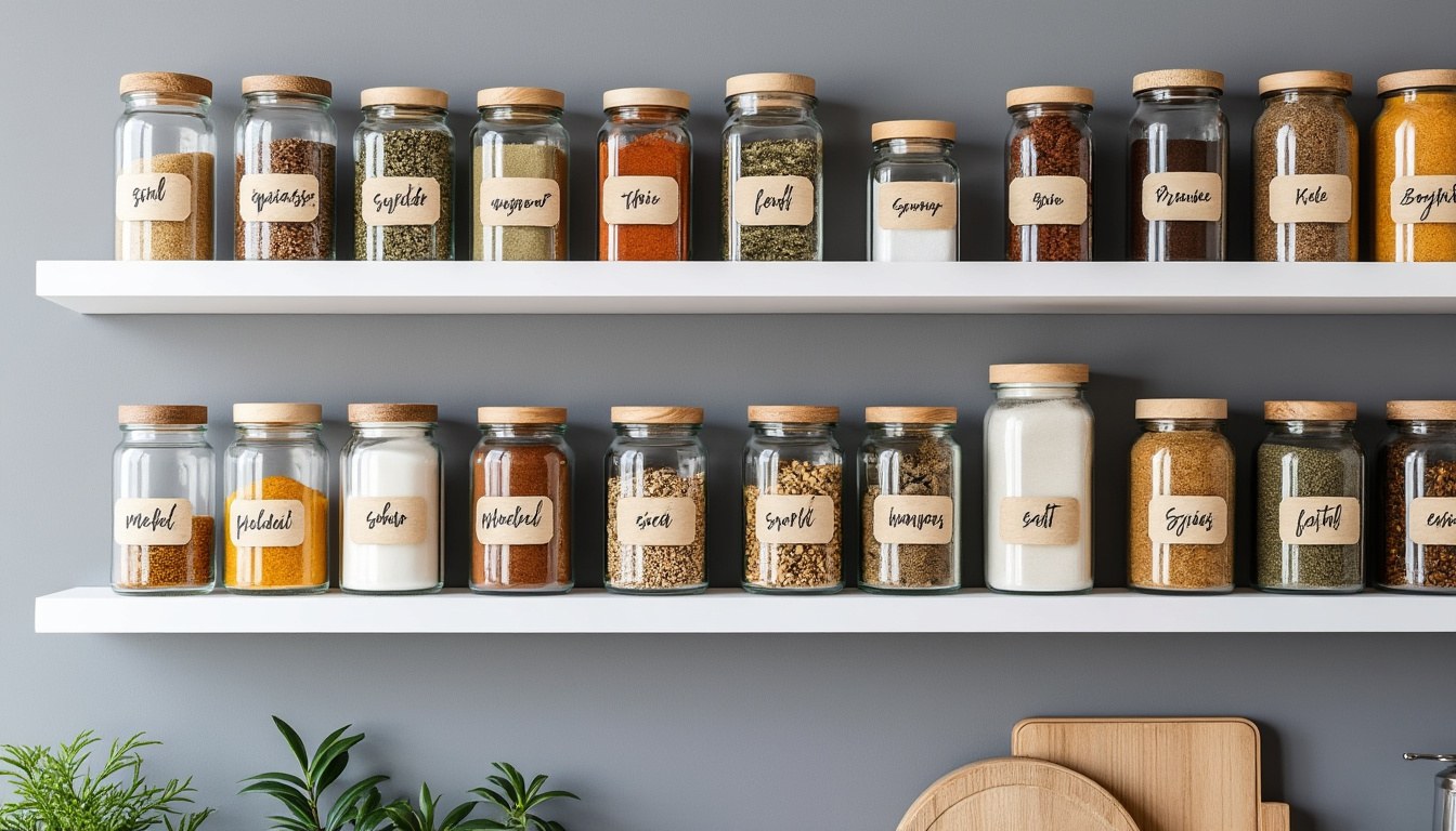 descubre ideas originales para estanterías de cocina y aprende a mostrar especias y tarros de forma práctica y decorativa.
