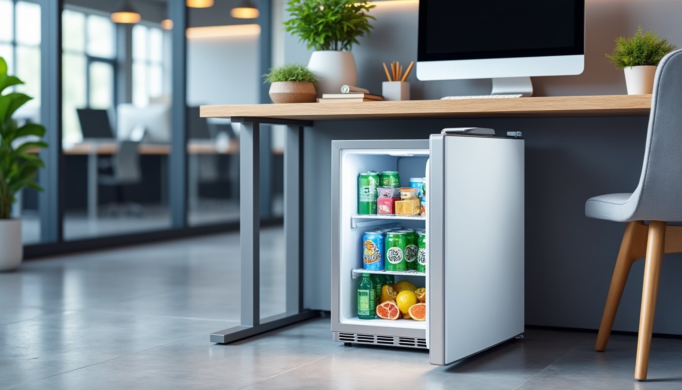 descubre los mejores mini frigoríficos para oficina, ideales por su tamaño compacto para escritorio. mantén tus bebidas y snacks frescos en tu espacio de trabajo con modelos eficientes y prácticos.