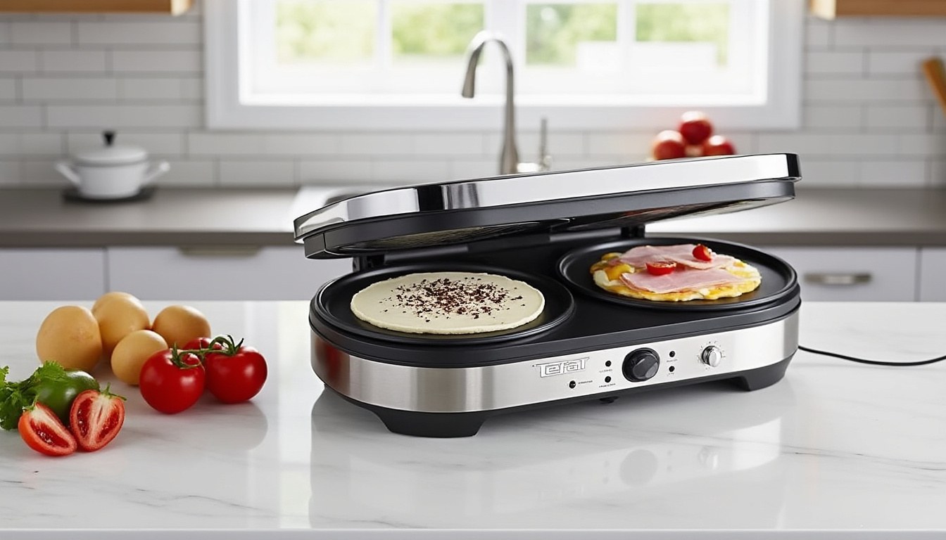 descubre la crepera tefal, la placa perfecta para preparar crepes dulces y salados de manera fácil y rápida. ¡disfruta de sabores irresistibles en casa!